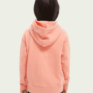 Scotch & Soda Pink Sweatshirt on a Girl Back View