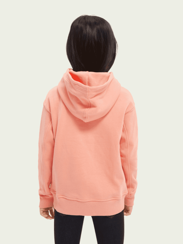 Scotch & Soda Pink Sweatshirt on a Girl Back View