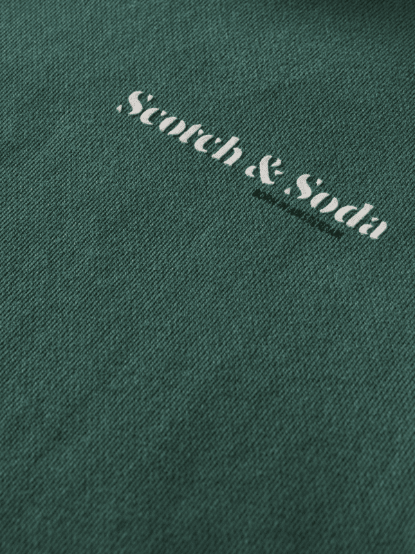 Scotch & Soda Green Sweatshirt Close Up