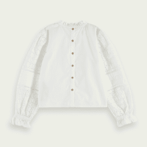 Long Sleeve White Shirt Back View