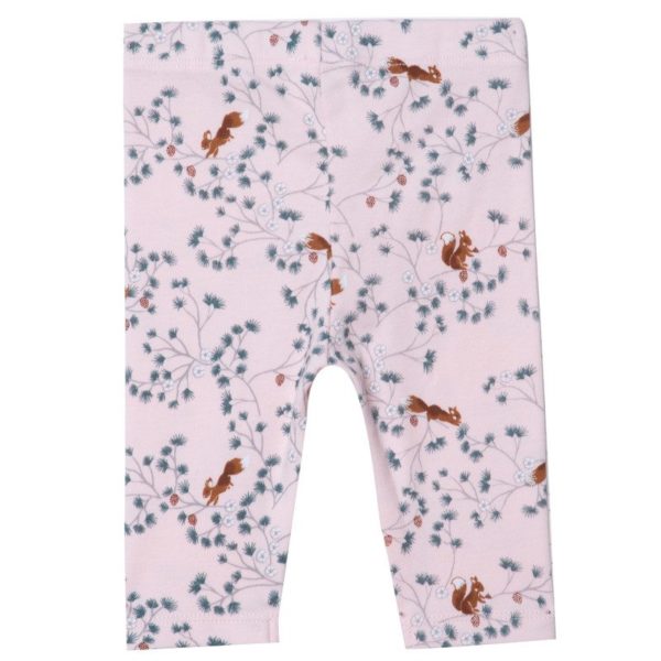 Pink Pants with Squirrel Print Front