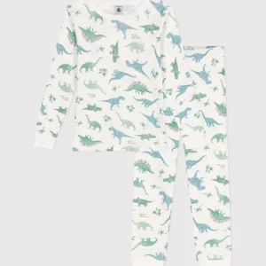 Petit Bateau LS Dino Printed Top and Pants Loungewear Set