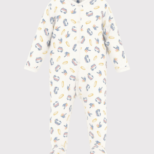 Petit Bateau Front Snap Surf Footie Loungewear