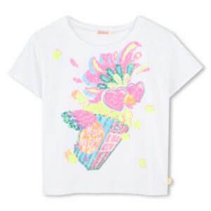 Billieblush Sequin Popcorn Cockatoo Graphic T-Shirt