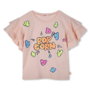 Billieblush Sequin Graphic Short Sleeve Popcorn T-Shirt