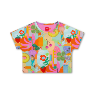 Oilily TIPP SS Organic Cotton Tee with Allover Print
