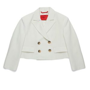 Max & Co Giacca Lilly White Double Breasted Blazer Coat