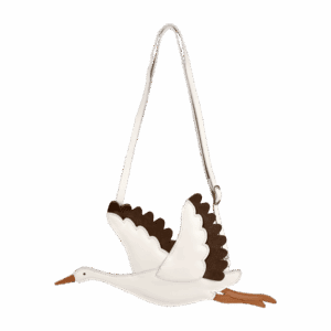 Donsje Toto Off White Leather Stork Purse