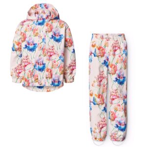 Molo Haliva Tulip Pink Woven Waterproof Rainwear Set