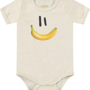 Molo Fossie Babynanas Smile Organic Cotton Bodysuit