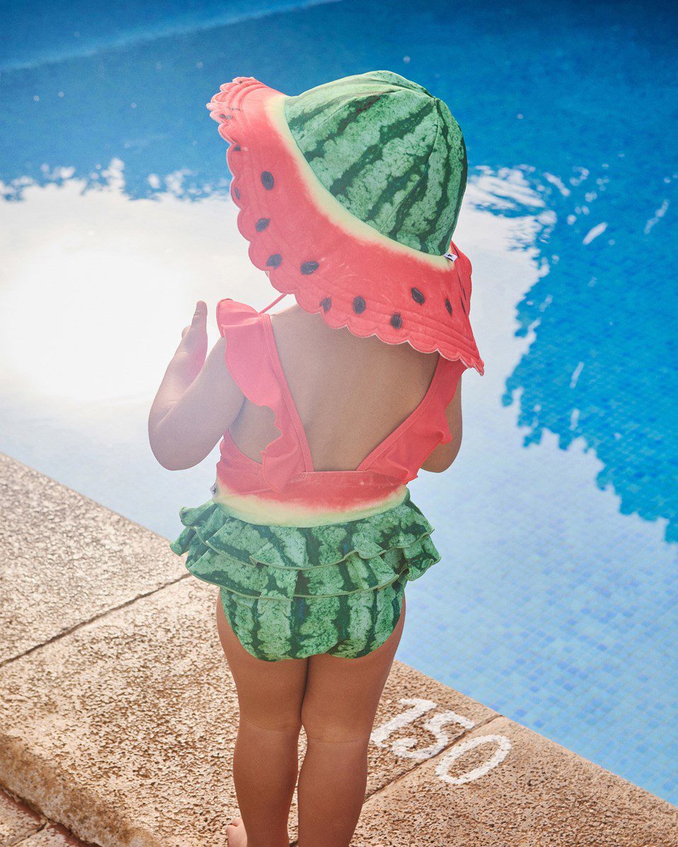 Molo Nuka Melon Sun Hat with Embroidered Brim - Image 2