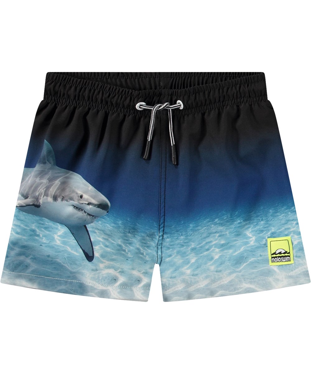 Molo Niko Faded Shark Sporty Boardie Swim Shorts