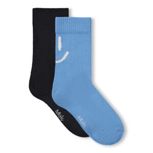 Molo Norman Organic Cotton Black & Tide Double Pack Socks